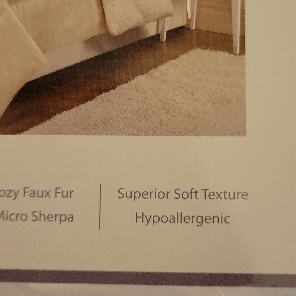 Swift Home Reversible faux fur Sherpa down alternative comforter sham Twin New…